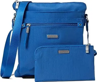 Baggallini Go Bagg with RFID Phone Wristlet (Lapis) Cross Body Handbags