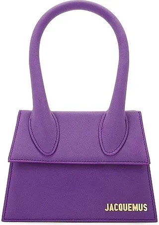 JACQUEMUS Le Chiquito Moyen Bag in Purple