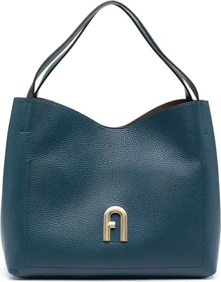 Primula leather tote bag