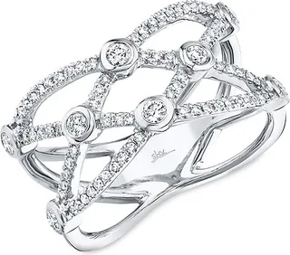 14K White Gold & 0.42 TCW Diamond Ring