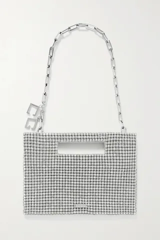Cult Gaia - Lucinda Crystal-embellished Twill Tote - Gray