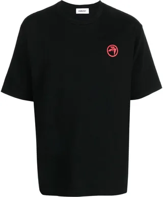 Records-print cotton T-shirt