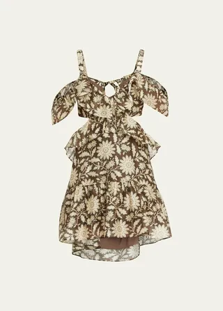 Xanita Floral Frill Mini Dress