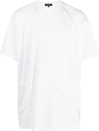 exposed-seam short-sleeve T-shirt