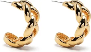 Chain-Link Hoop Earrings