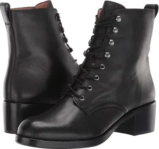 Madewell The Patti Lace-Up Boot (True Black) Women's Shoes