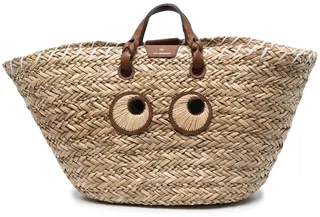 Oversized Raffia Tote Bag