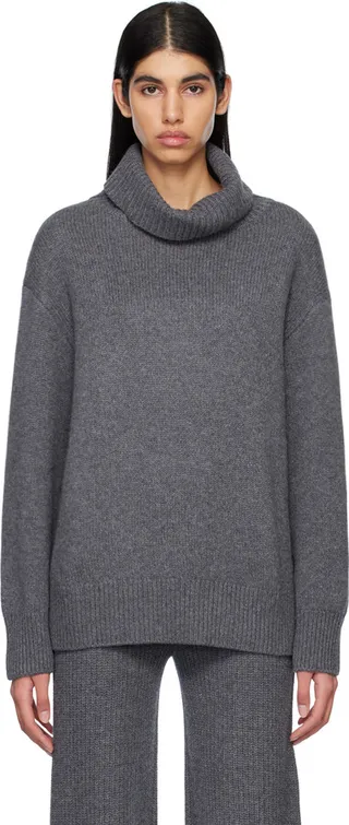 LISA YANG Gray 'The Holly' Turtleneck
