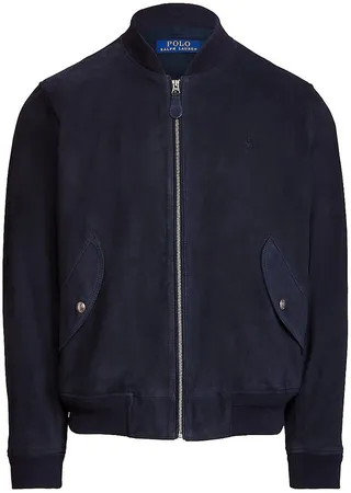 Suede Bomber Jacket