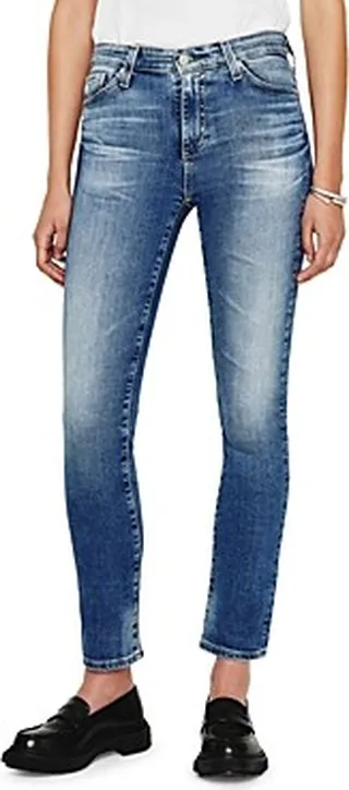 Ag Mari High Rise Slim Straight Jeans in 15 Years Shoreline
