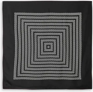 Printed silk-twill scarf