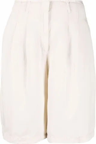 Pleat-Detail Tailored Shorts