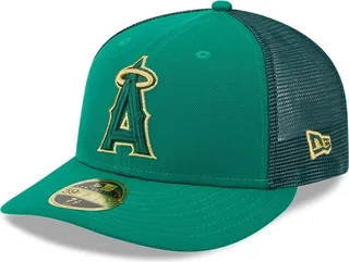 Men's New Era Kelly Green Los Angeles Angels 2023 St. Patrick's Day Low Profile 59FIFTY Fitted Hat