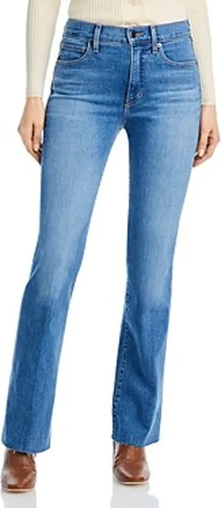 Veronica Beard Leena High Rise Bootcut Jeans in Mystic Blue