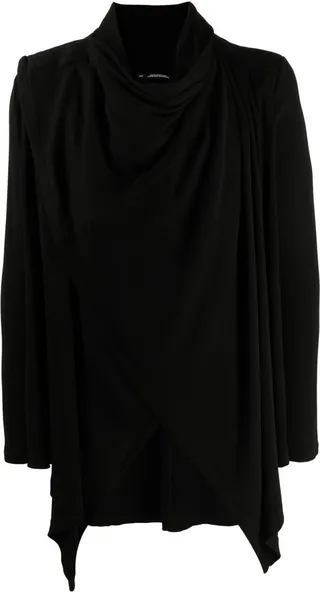 draped jersey T-shirt