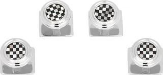 Reorder Onyx & Mother Of Pearl Checker Step Studs