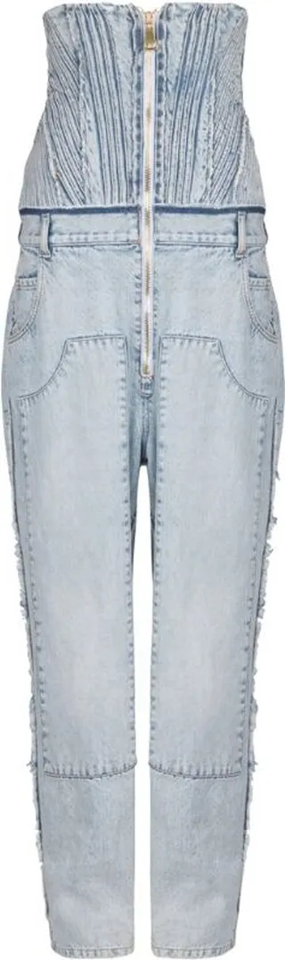 Balmain Vintage Corset Boyfriend Jeans