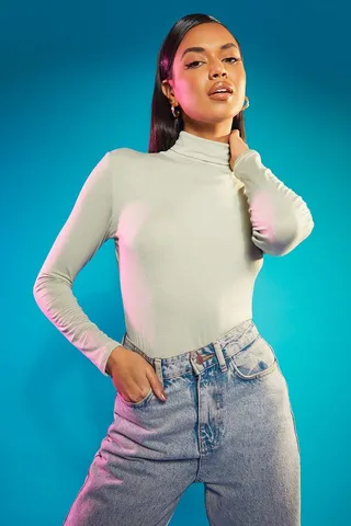 Long Sleeve Turtleneck Top