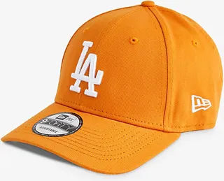 New Era Mens Orange 9FORTY LA Dodgers Cotton Baseball cap