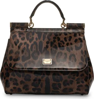 Kim Sicily Leopard Print Handbag