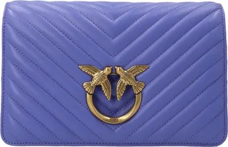 Pinko Classic Click V-Quilted Strapped Love Bag