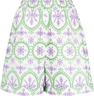 broderie-anglaise Bermuda shorts