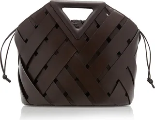 Women's The Point Leather Woven Tote