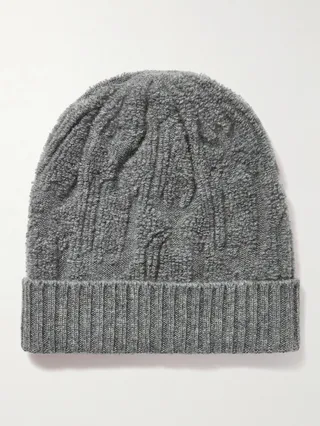 Cashmere-Bouclé Beanie