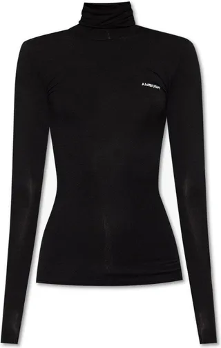 Ambush Logo Printed Turtleneck Top