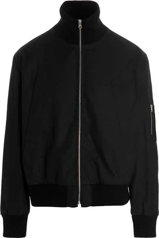 MM6 Maison Margiela Funnel-Neck Zipped Bomber Jacket