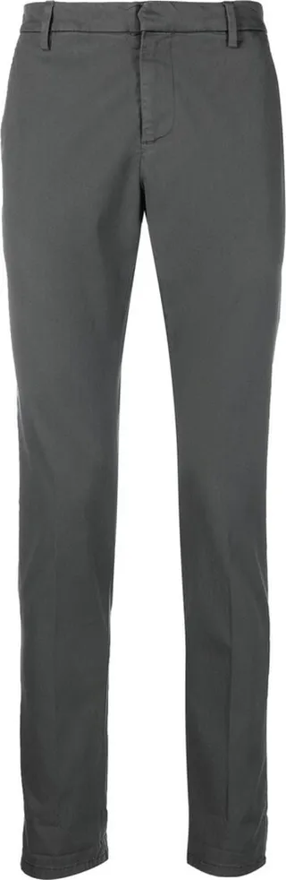 Straight-Leg Cotton Trousers