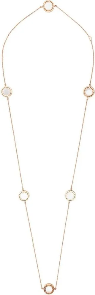 18kt rose gold D.Side diamond necklace