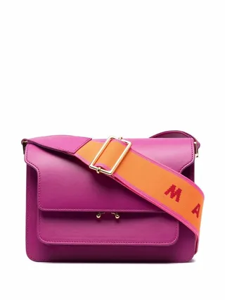 Concertina Leather Shoulder Bag