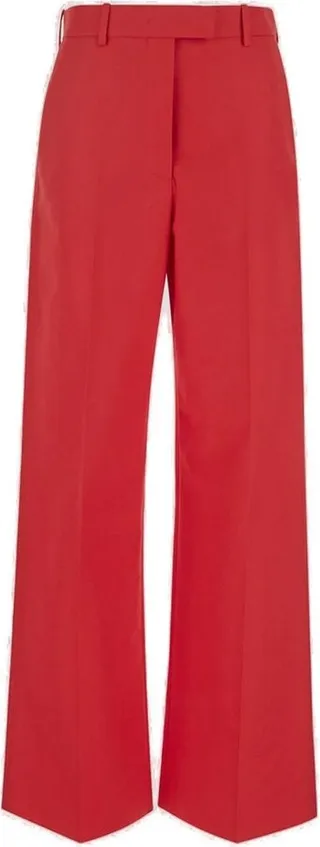 Valentino High Waist Straight Leg Trousers