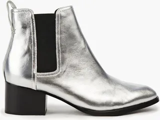 Walker metallic leather Chelsea boots