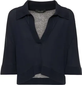 Viviane cropped cotton polo