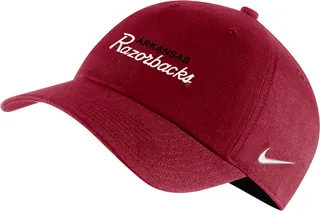 Arkansas Campus 365 Nike Unisex College Adjustable Hat in Red