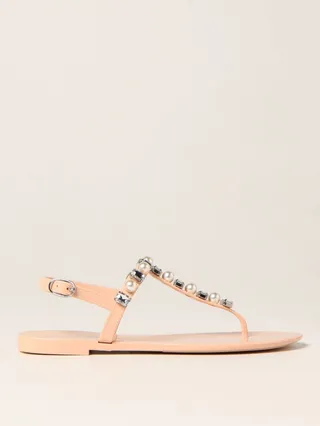 Goldie Crystal Jelly Stuart Weitzman sandals