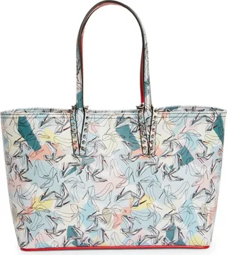 Small Cabata Heel Print Tote