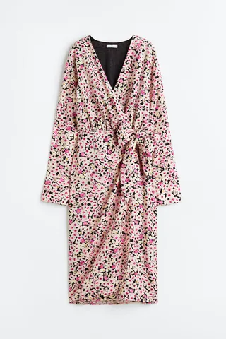 Tie-detail Wrap Dress