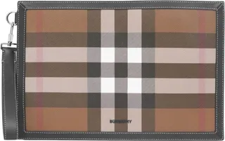 Burberry Check Zipped Pouch