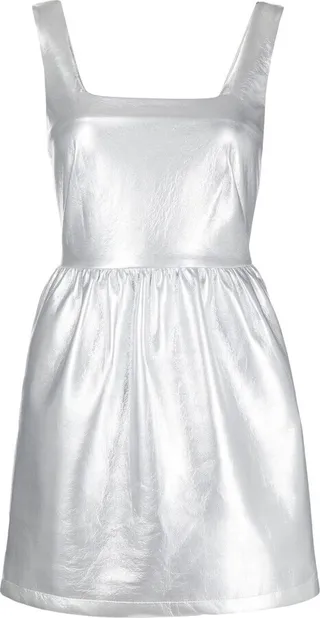 Metallic-Effect Mini Dress