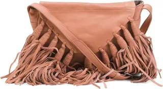 Leather Lee Fringe Crossbody