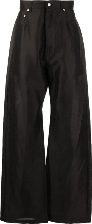 High-Waisted Wide-Leg Trousers