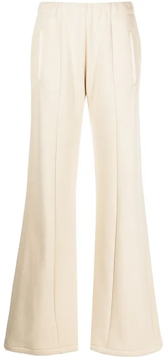 High-Waisted Wide Leg Track Trousers