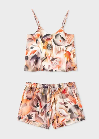 Women's Peach 'Hot Summer' Cami And Short Pyjama Set