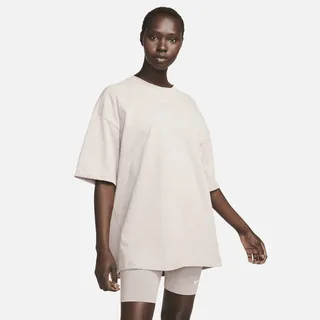 Women's Nike Sportswear Essential Oversized short-sleeve T-Shirt in Brown