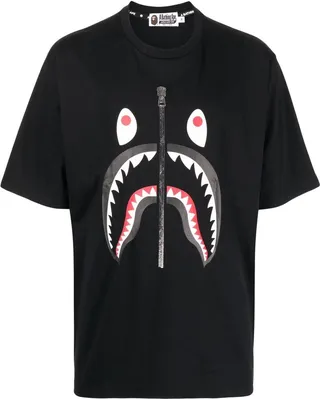 shark teeth print T-shirt
