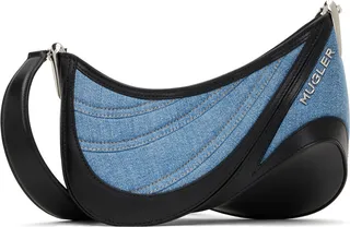 Mugler Black & Blue Small Spiral Curve 01 Bag