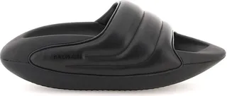 Balmain 'b-It' Quilted Leather Slides